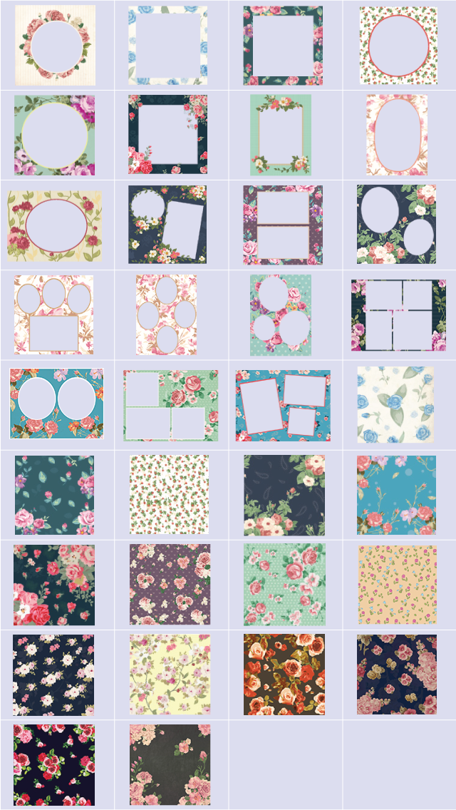 floral frames package