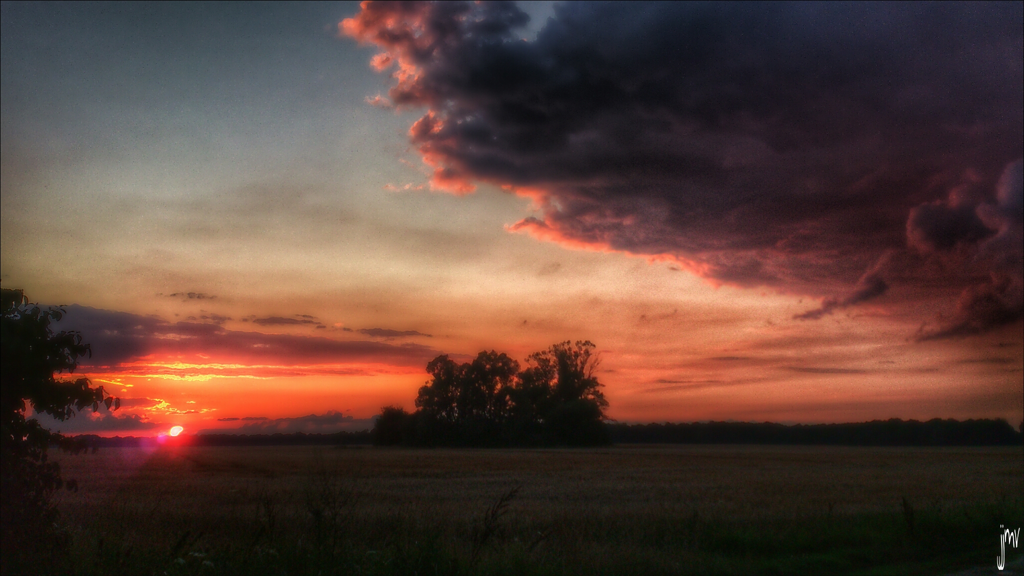 colorful hdr photography sunset 